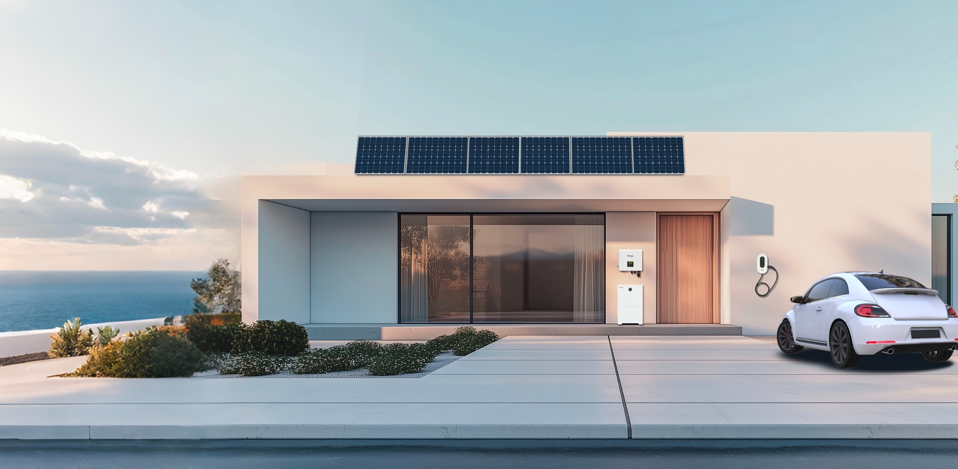 Solax Residential Solutions banner displayed on a mobile screen